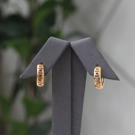 Gold Glitter Alternative Earrings