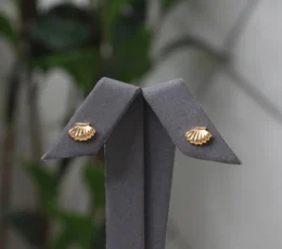 Gold Shell Alternative Earrings