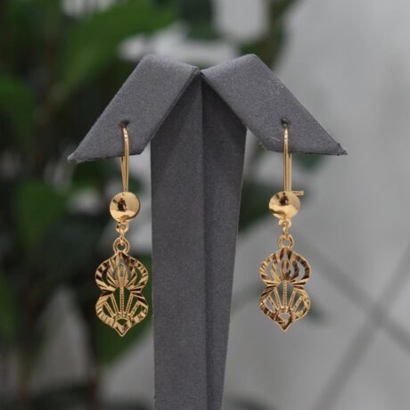 Gold-plated Alternative Earrings With An Oriental Design