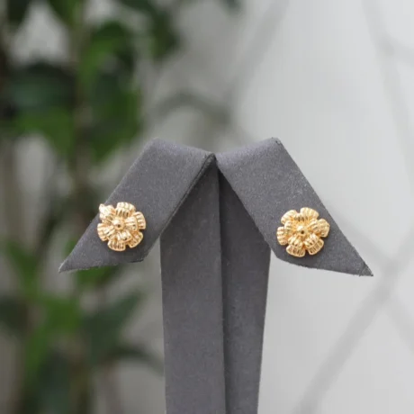 Gold-plated Alternative Gold Flower Earring