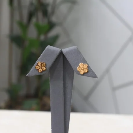 Gold-plated Flower Earrings