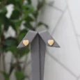 Heart Shape Gold Alternative Earrings