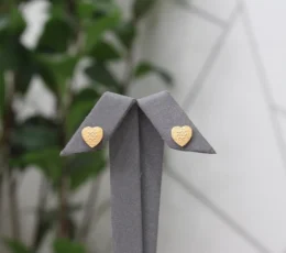 Heart Shape Gold Alternative Earrings