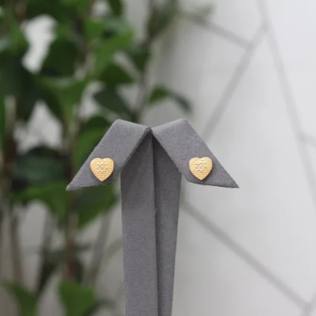 Heart Shape Gold Alternative Earrings