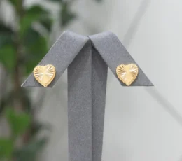 Heart of The Sun Gold Alternative Earring