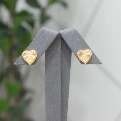Heart of The Sun Gold Alternative Earring