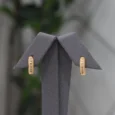High-end Zircon Gold Alternative Earring
