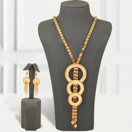 Luxury Round Gold Alternative Necklace