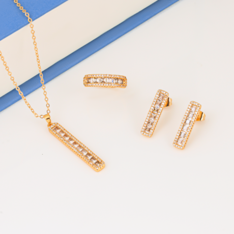 Royal Rectangle Set Gold Plating Set