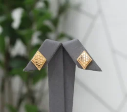 Royal Square Gold Alternative Earring