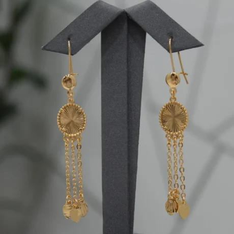 Shankar Gold Alternative Circular Shine Earrings