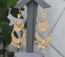 Shankar Gold Alternative Crescent of Wealth Earrings