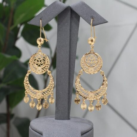 Shankar Gold Alternative Crescent of Wealth Earrings