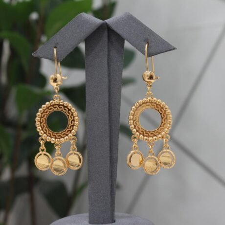 Shankar Gold Alternative Earring Circle of Clarity