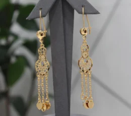 Shankar Gold Alternative Earrings Shaza Engravings