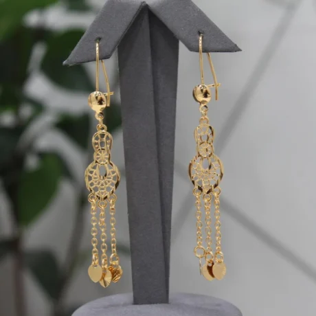Shankar Gold Alternative Earrings Shaza Engravings