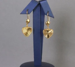 Shankar Gold Alternative Heart Earring