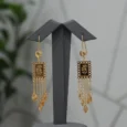 Shankar Gold Alternative Rose Frame Earrings