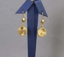 Shankar Round Gold Alternative Earring