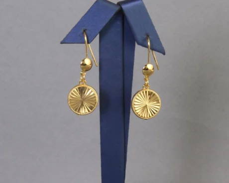 Shankar Round Gold Alternative Earring