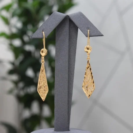 Shenkar Antique Gold Alternative Earrings