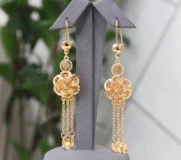 Shenkar Gold Flower Alternative Earrings