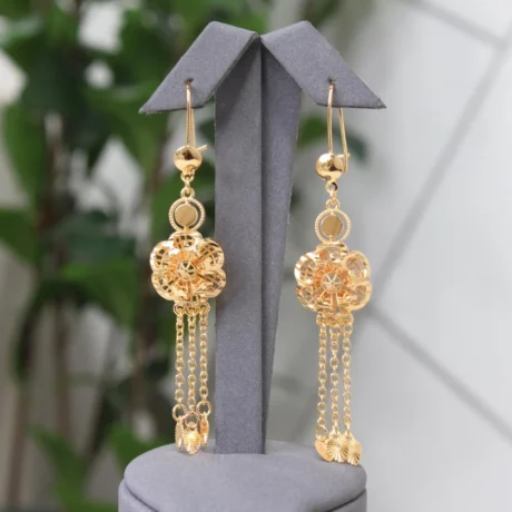 Shenkar Gold Flower Alternative Earrings