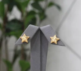 Star Glitter Gold Alternative Earring