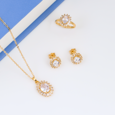 Sunflower Gold plated Set