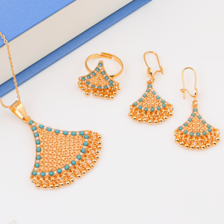 Turquoise Heritage Gold Alternative Set
