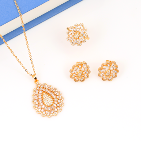 Zircon Beam Set Gold Alternative