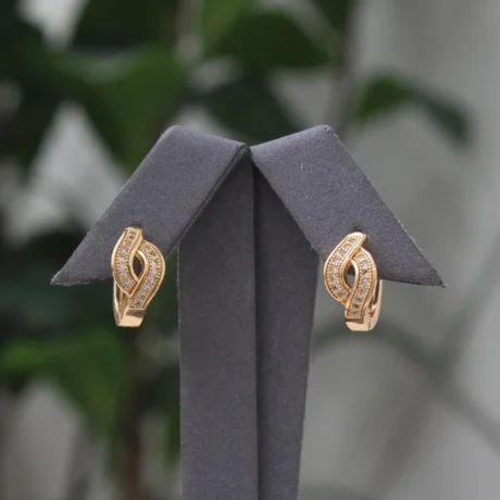 Zircon Gold Alternative Earrings