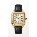 Cartier Square Case with Genuine Embossed Leather Strap & Roman Dial