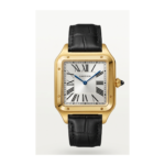 Cartier Square Case with Genuine Embossed Leather Strap & Roman Dial
