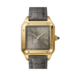 Cartier Square Case with Genuine Embossed Leather Strap & Roman Dial