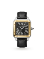 Cartier Square Case with Genuine Embossed Leather Strap & Roman Dial