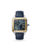 Cartier Square Case with Genuine Embossed Leather Strap & Roman Dial