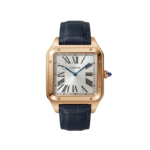 Cartier Square Case with Genuine Embossed Leather Strap & Roman Dial