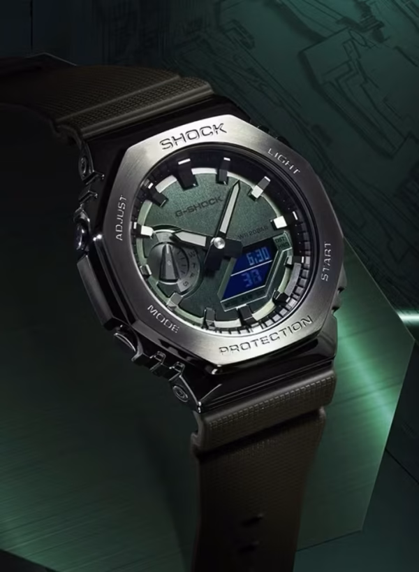 G-Shock Quartz Watch, Analog-Digital Display GM-2100B-3APR - Image 5