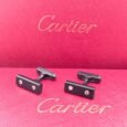 Cartier Cartier Black Bar Screw Motif Cufflinks