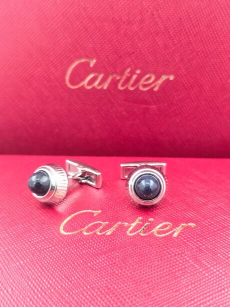 Cartier Cartier Black Stone Round Cufflinks