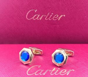 Cartier Cartier Blue Stone Hexagonal Cufflinks
