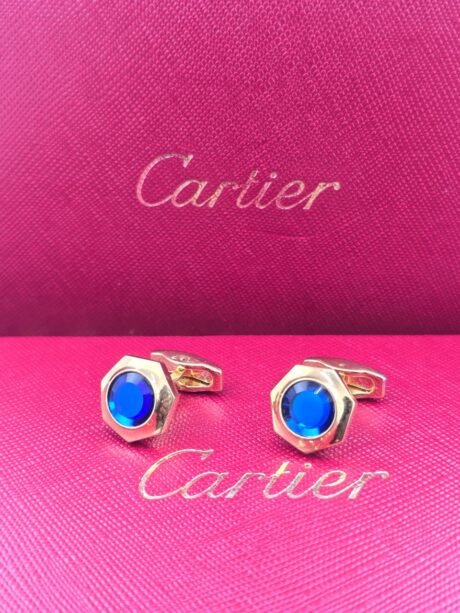 Cartier Cartier Blue Stone Hexagonal Cufflinks