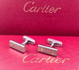 Cartier Cartier Cufflinks – Screw Motif Stainless Steel Luxury Cufflinks for Men