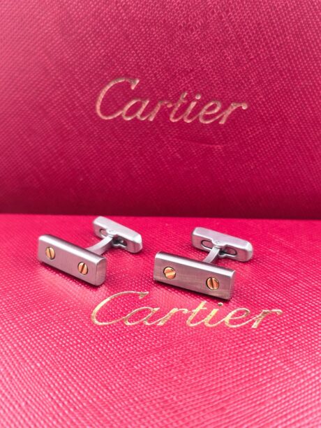 Cartier Cartier Cufflinks – Motif Stainless Steel