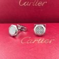 Cartier Cartier Engraved Pattern Hexagon Cufflinks