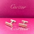 Cartier Cartier Gold-Tone Bar Screw Motif Cufflinks