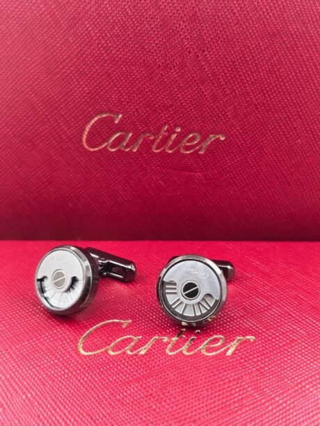Cartier Cartier Roman Dial Round Cufflinks