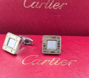 Cartier Cartier Santos-Inspired Square Screw Motif Cufflinks