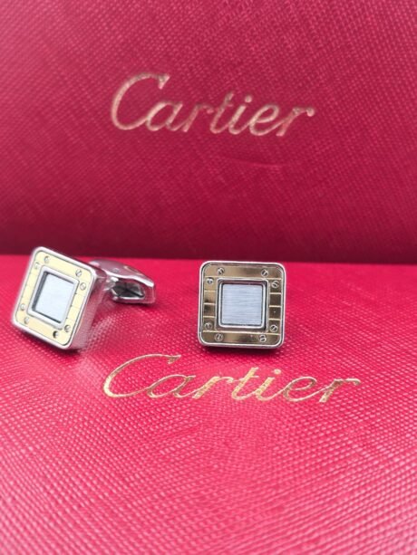 Cartier Cartier Santos-Inspired Square Screw Motif Cufflinks